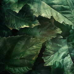 Leaf pattern wallpaper with different colorful leafs design illustration 