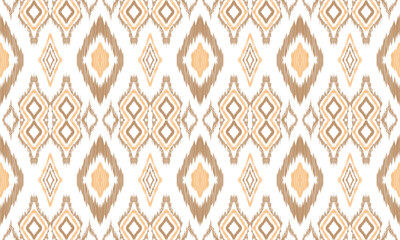 Hand draw Moroccan ikat pattern ethnic beautiful background art. Folk embroidery textile fashion seamless pattern.great for textiles, banners, wallpapers, wrapping vector.