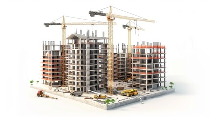 The concept of building and architectural construction contracting