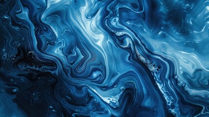 abstract blue background AI generated - obrazy, fototapety, plakaty