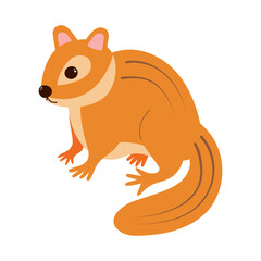 Naklejka premium Cute chipmunk. Cartoon forest animal. Vector illustration.