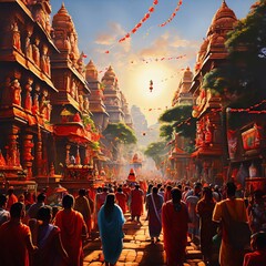 Ratha Yatra Celebration procession