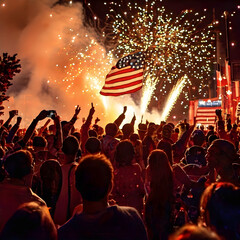 People celebrate US Independence Day