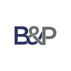 Obraz premium B&P Letters Logo Vector 001