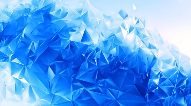 An abstract representation of icy or crystalline structures with a blend of blue tones and white highlights. A modern and clean background for a presentation
