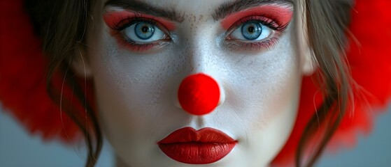 Red Nose Day Tribute: A Minimalist's Celebration. Concept Charity, Red Nose Day, Tribute, Minimalist, Celebration