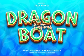 Poster Dragon Boat Festival 3d Editable Text Effect Template Style Premium Vector © Kardus Studio