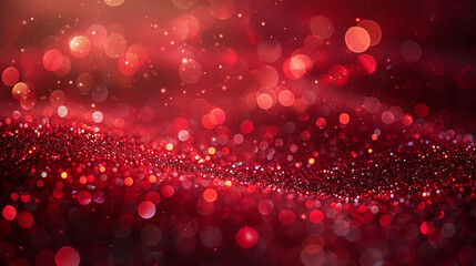 red particle abstract background.