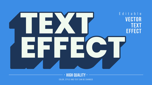 the minimalist style of white color editable text effect
