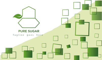 Logo- Combintionmark logo - Pure Sugar  vector,