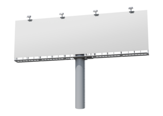 Png blank billboard sticker, transparent background
