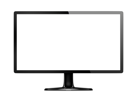 Computer screen mockup transparent png