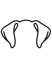 Dog Ears SVG, Dog SVG, Dog Breed SVG, Dog ears otuline, Dog ears Silhouette, Dog ears Clipart, Dog Ears Cricut, Dog ears Design, Pet SVG