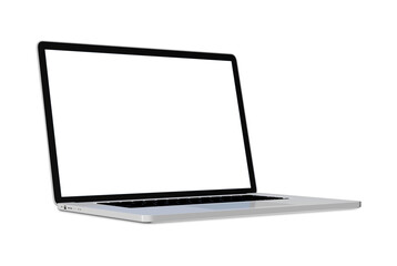 Obraz na płótnie Canvas Three dimensional image of laptop