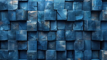 cubed background dark blueimage illustration