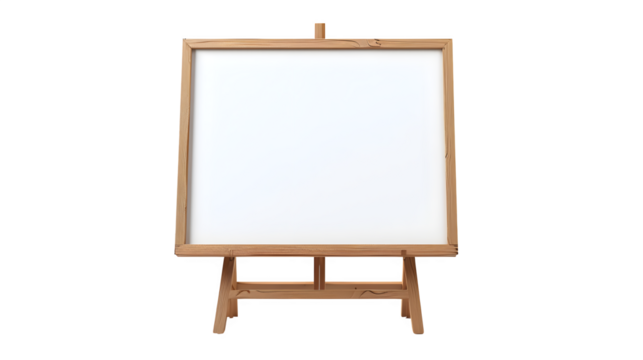 Whiteboard Placed on White Background: PNG File for Educational Designs, Hand Edited Generative AI