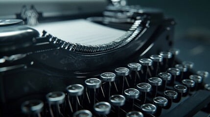 An Antique Mechanical Typewriter