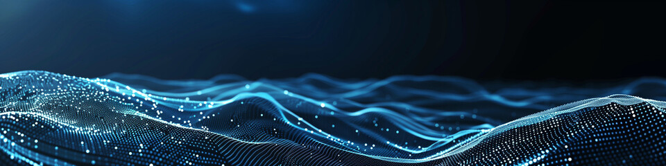 AI banner header background. Artificial intelligence and  technology
