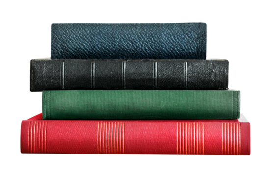 Book stack png sticker, reading image on transparent background