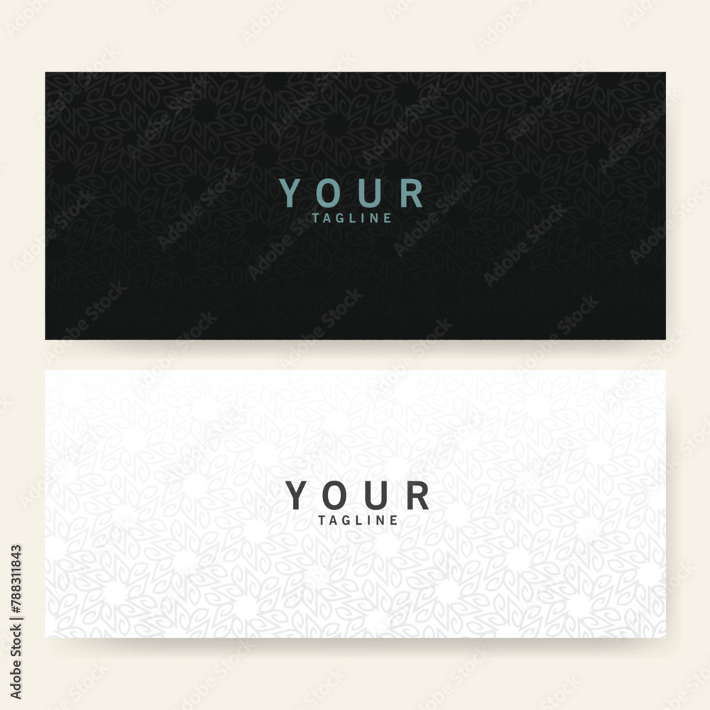 Canvas Prints Luxury business card template with ornamental background
