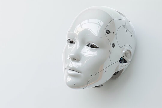 Artificial intelligence white background