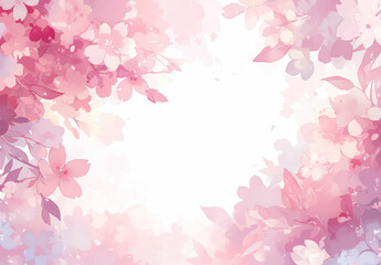 pink cherry blossom fame in spring