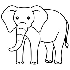 elephant illustration mascot,elephant silhouette,horse vector,icon,svg,characters,Holiday t shirt,black elephant drawn trendy logo Vector illustration,elephant line art on a white background