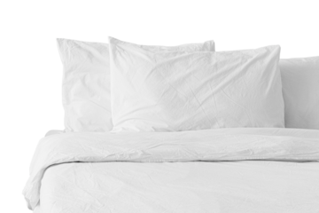 Off white bed linen mockup