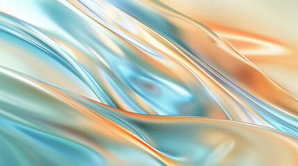 an abstract background, smooth curves, light transferent glass wavy glossy sheets 
