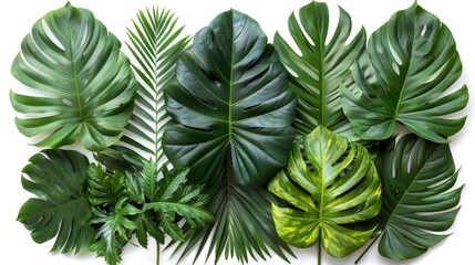 tropical leaves foliage plant jungle bush floral jpegphoto illustration