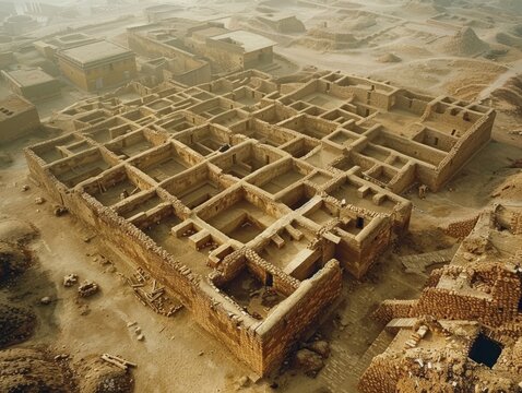 Lothal, a major city of the ancient Indus Valley Civilization in India