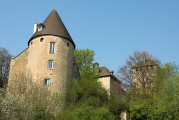 Fototapeta na wymiar remparts, chateau, Autun, 71, Saône et Loire , France
