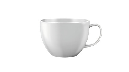 Photo realistic white cup isolated on the transparent background   - Powered by Adobe