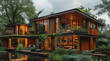 Obraz premium Eco-friendly building