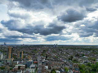 Fototapeta premium Aerial View of Central Wembley London City of England Great Britain. April 17th, 2024
