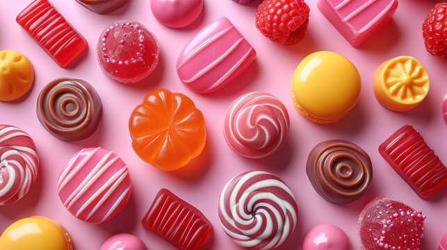 delicious background candy food illustration tasty sugary colorful dessert confectionery snack delicious background candy foodimage