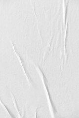 Obraz premium White crinkled paper design element