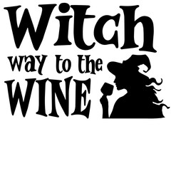 Witch way to the wine svg