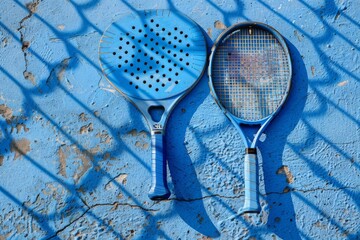 Equipment and court for paddle or padel tennis - 788335610