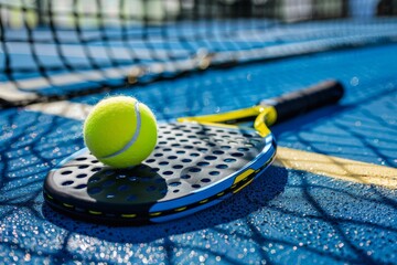 Equipment and court for paddle or padel tennis - 788335632
