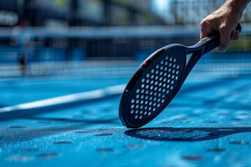 Equipment and court for paddle or padel tennis - 788335643