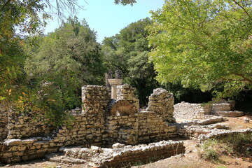 ruined city at Butrint, Albania. This Archeological site is World Heritage Site by UNESCO