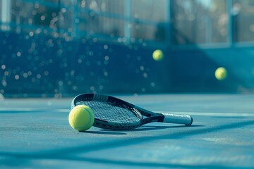 Equipment and court for paddle or padel tennis - 788335818