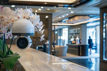 Hotel lobby surveillance camera - 788336083
