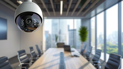 Office CCTV camera in a boardroom - 788336280