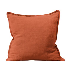 Orange cushion pillow png sticker, transparent background