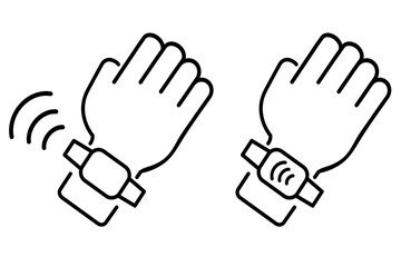 Obraz premium Online start up outline thin vector symbol. Rocket takes off from computer and box icon.