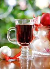 Cranberry punch or red hot wine
