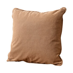 Brown pillow cushion png mockup