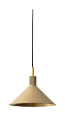Png brass pendant lamp sticker, transparent background